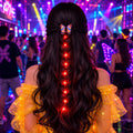 LED Rave Light Up Hair Braid Headband for Girls | Glowing Tutu Wreath Headpiece | Rave Party, Masquerade Party & Carnival Party Accessory