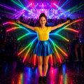 LED Butterfly Wings Costume for Rave Party, Masquerade Party & Carnival Party | Light Up Dance Wing |Festival Glowing Fairy Wings for Adults