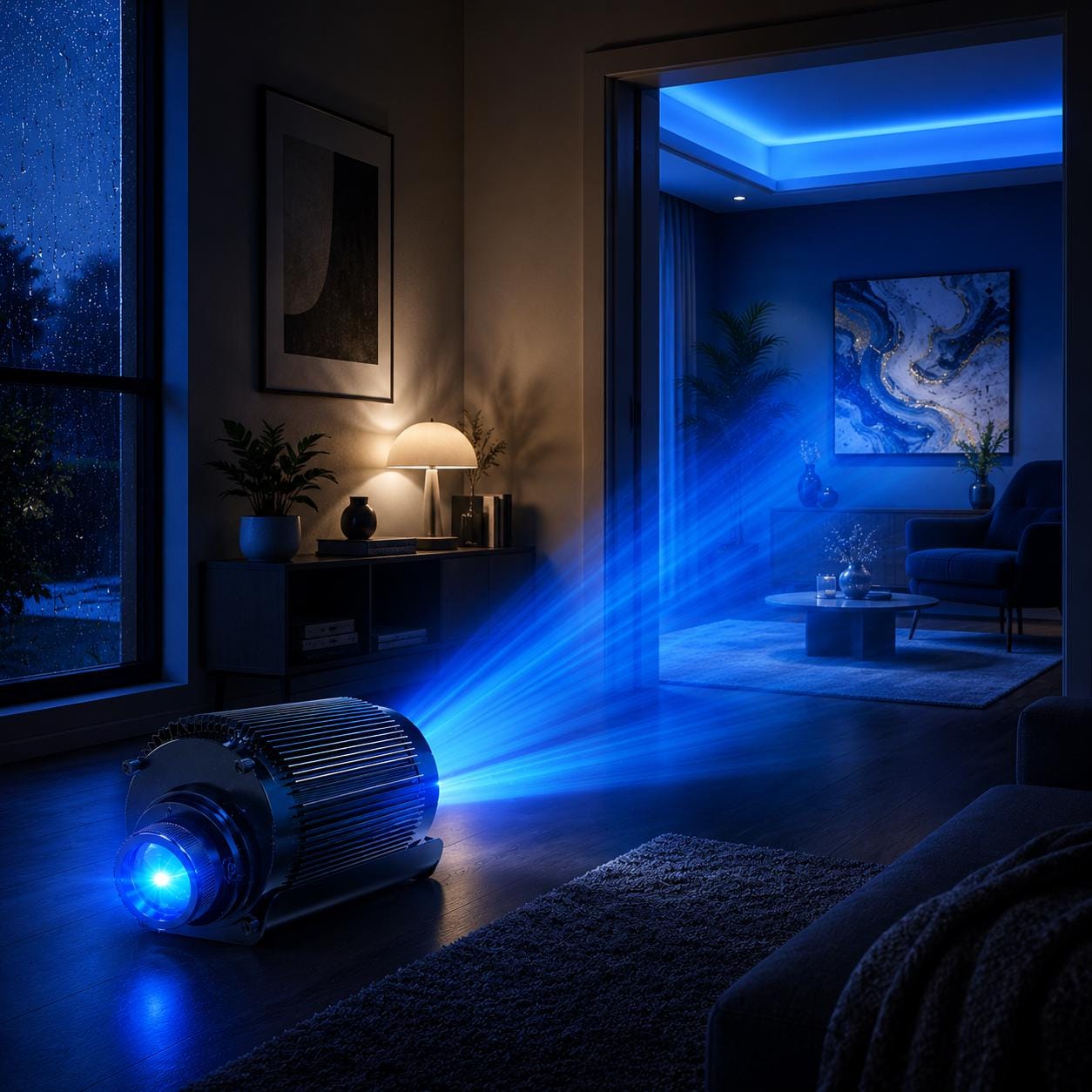 Waterproof LED Ocean Wave Projector, Dynamic Water Ripple Light for Garden, Bedroom & Holiday Decor, Indoor and Outdoor Event Projector