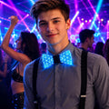 LED Light Up Bow Tie for Mens | Luminous Acrylic Glow Bow Tie for Rave Party, Masquerade Party & Carnival Party | Mens Festival Rave Bow Tie