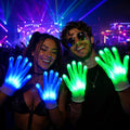 LED Skull Finger Gloves Light Up Skeleton Gloves, Rave Party Accessories, Masquerade Party Gloves, Carnival Party Gloves, Rave Gloves