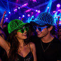 LED Fiber Optic Baseball Cap, Color Changing Light Up Hat, Glow Festival Hat For Rave, Masquerade and Carnival Party Cap for Men & Women