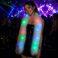 LED Faux Fur Scarf, Light Up Winter Scarf for Women, Warm Holiday Party Neck Wrap, Rave Party Fashion Accessory for Masquerade & Rave Party