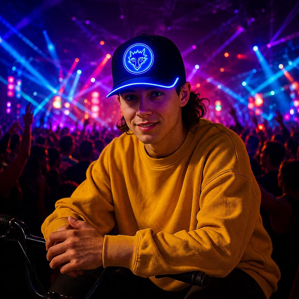 LED Rave Caps | LED Light Up Baseball Cap for Rave Party, Masquerade Party & Carnival Party | Glowing Hip Hop Hat | Neon Light up Cap