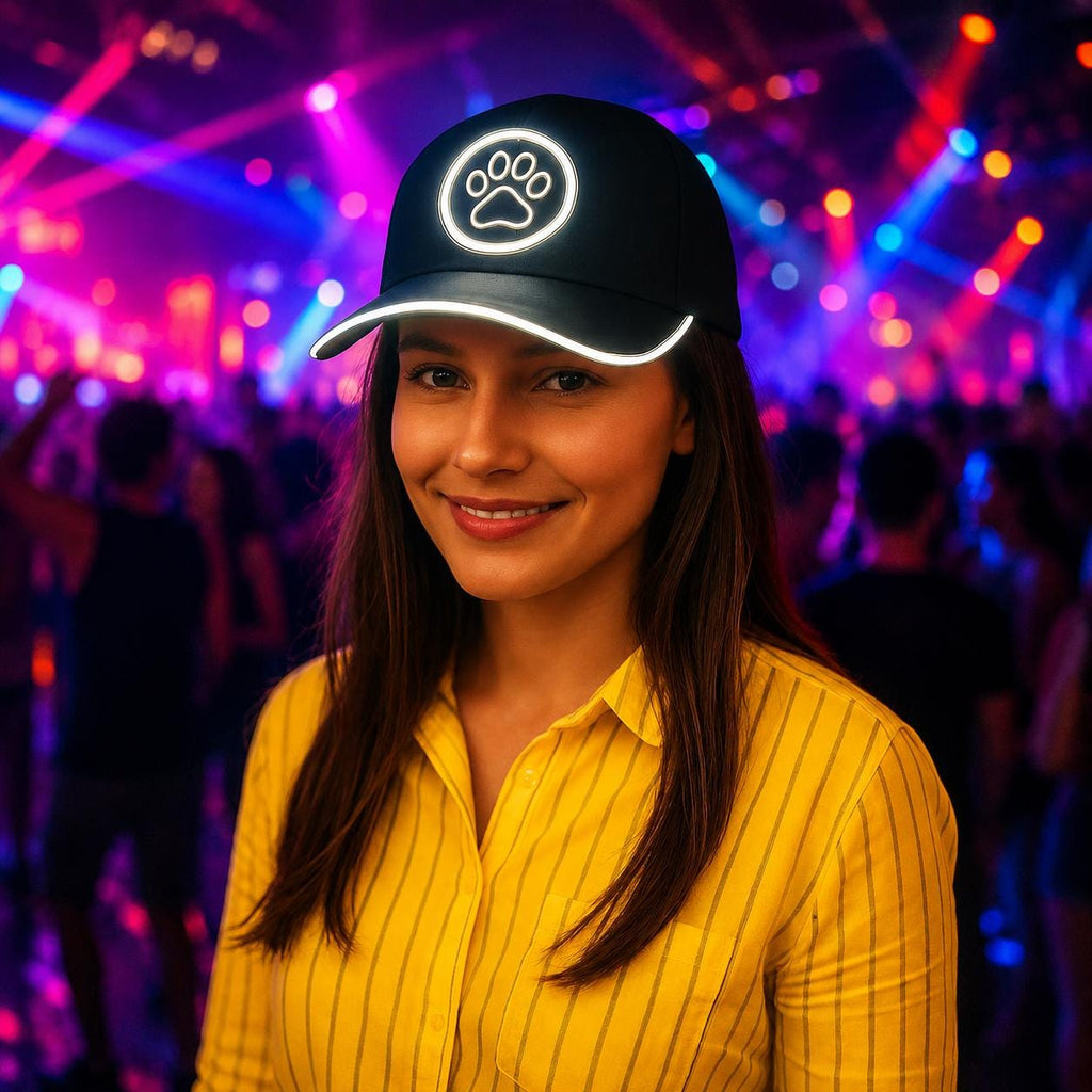 LED Rave Caps | LED Light Up Baseball Cap for Rave Party, Masquerade Party & Carnival Party | Glowing Hip Hop Hat | Neon Light up Cap