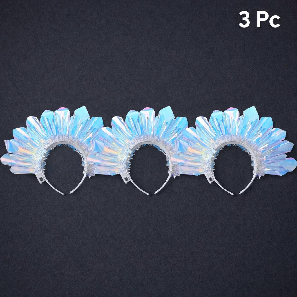Light Up Laser Headband, LED Glowing Hair Hoop for Rave Party, Masquerade Party & Carnival Party, Festival Hair Accessory,Halloween Headband
