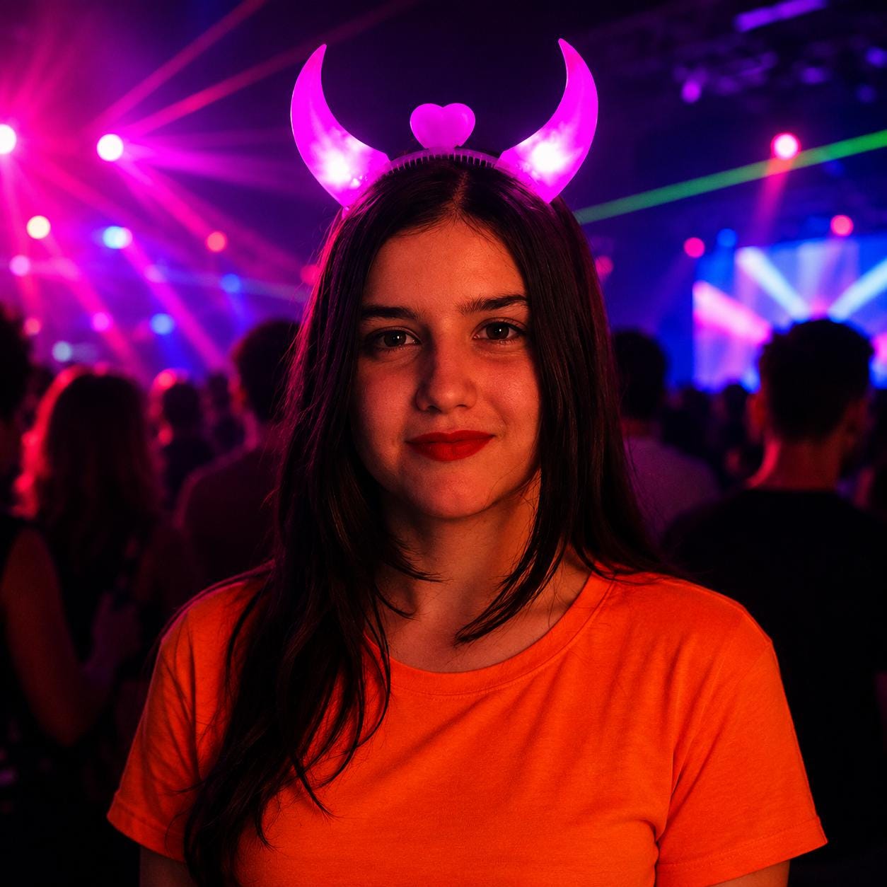 LED Devil Horn Headband, Light Up Flashing Horns Headpiece, Rave Party Accessory, Masquerade Party Costume, Carnival Party Headband