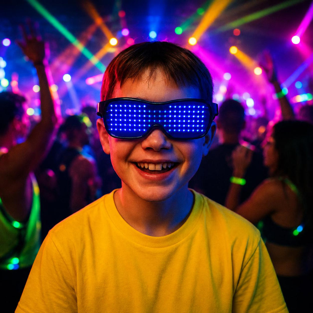 LED Party Glasses Flashing Luminous Eyewear, Light Up Concert Sunglasses, Rave Party & Masquerade Party Glasses, Carnival Party Eyewear