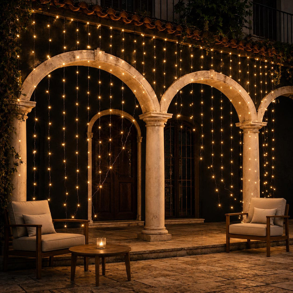 LED Net String Lights with 8 Lighting Modes, Indoor Outdoor Decorative Mesh Lights, Rave Party, Masquerade Party & Carnival Party Decor