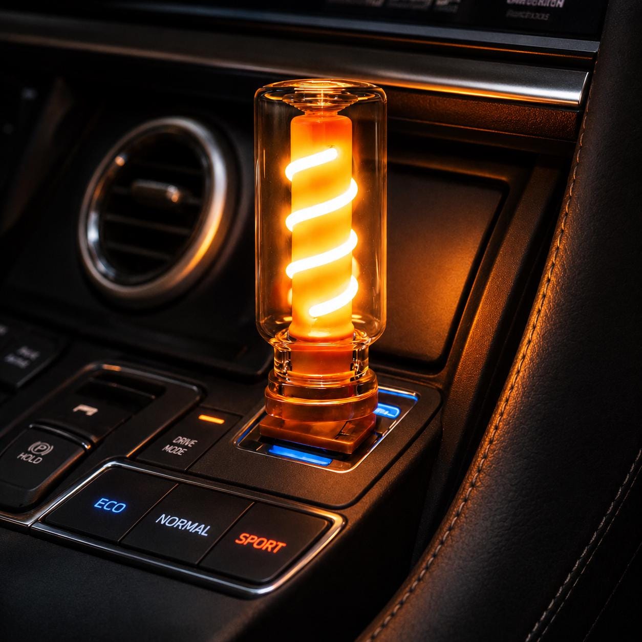 USB Retro LED Spiral Filament Bulb with Touch Dimming, Decorative Night Light for Car, Camping & Home, Vintage Ambient Lamp for Rave Party
