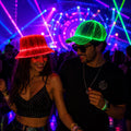 LED Neon Fiber Optic Bucket Hat for Rave Party, Masquerade Party & Carnival Party | Light Up Fisherman Hat | Glowing Festival Hat for Party