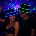 LED Rave Light Up Bucket Hat Glow in the Dark Fisherman Cap for Rave Party, Masquerade Party & Carnival Party | Luminous Festival Hat