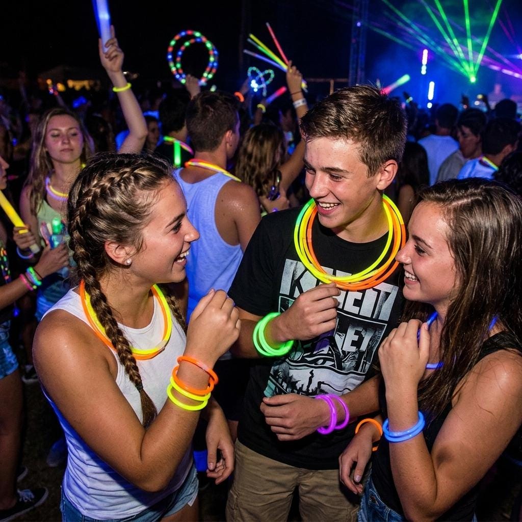 Glow Sticks Party Bracelets & Necklaces Glow in The Dark Party Favors for Rave Party Masquerade Party Carnival Party Birthday Festival